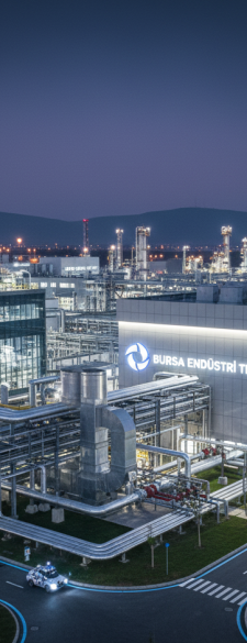Modern endüstriyel tesis (Bursa görseliyle uyumlu olabilir)
